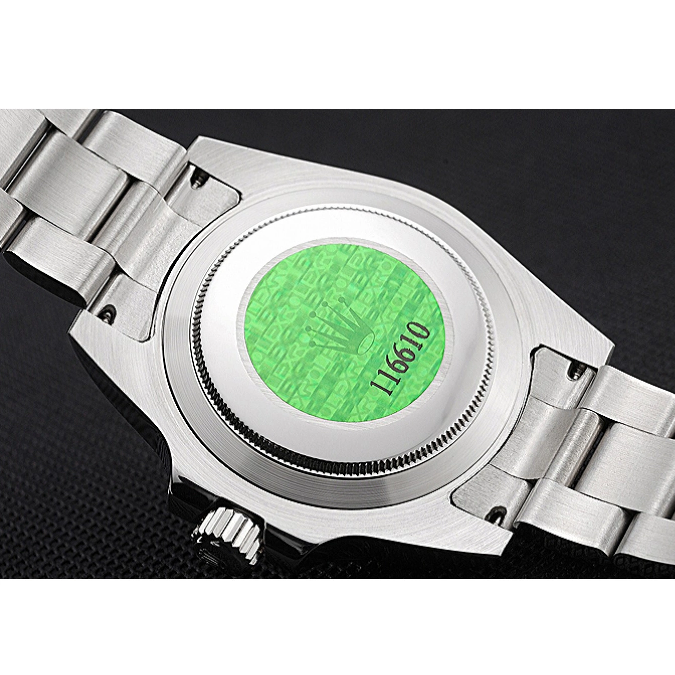 Aaa replica watch Stainless Bracelet Steel Case Blue Diamond Submariner Rolex Steel Stainless Markers Dial 622638 0516